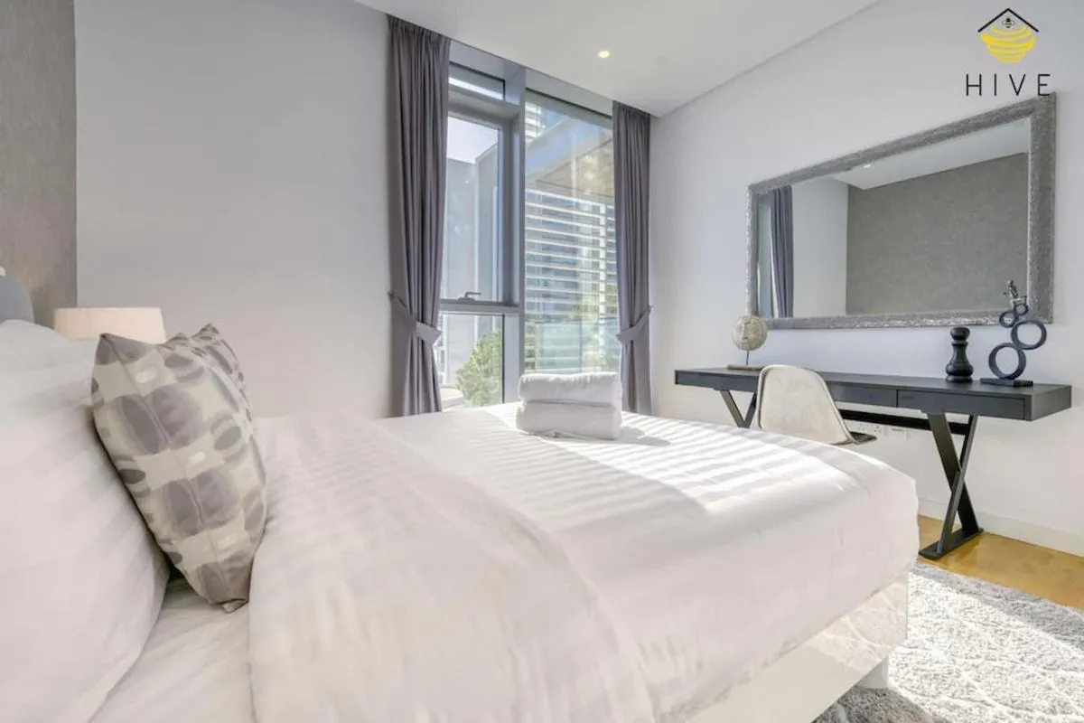Image 3 of 3 Bedroom with sea views from balcony and all rooms