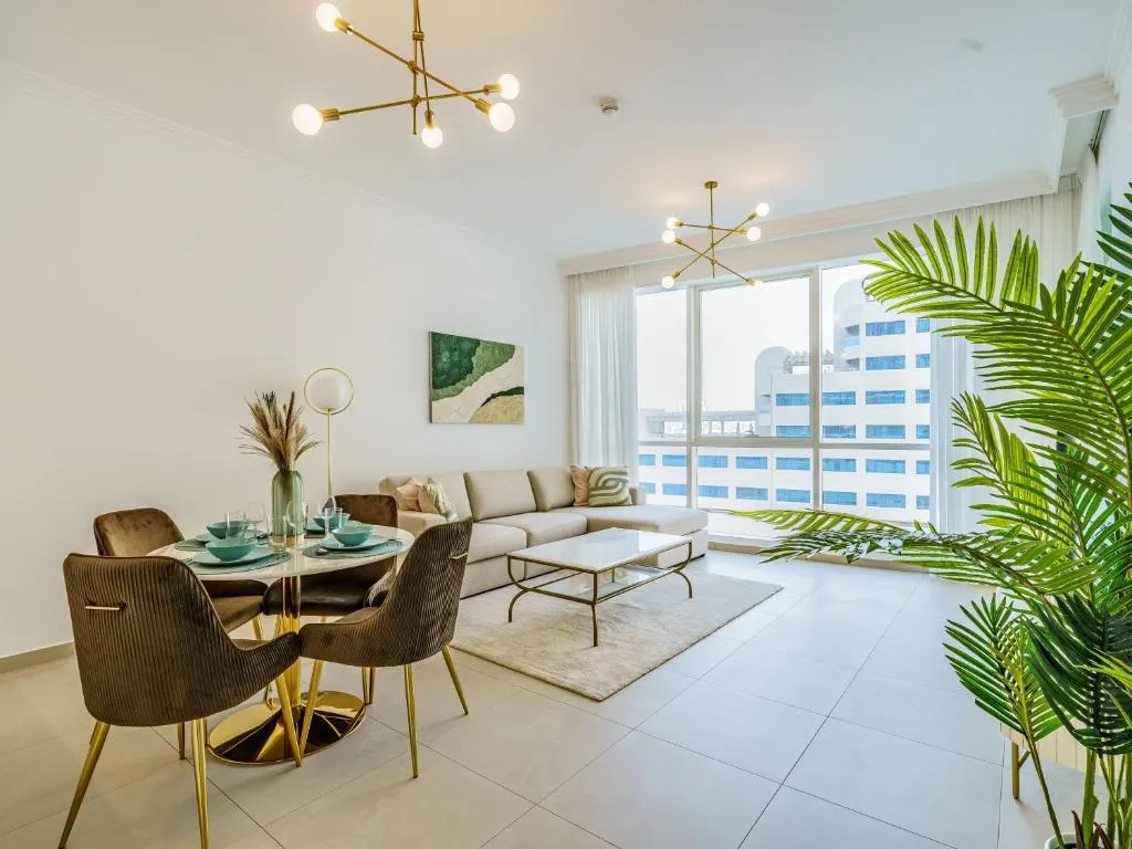 Image of Beautifully Furnished 1BR-Dubai Eye View and Private Beach Access