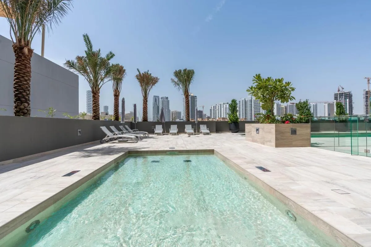 Image 2 of Chic & Modern Retreat in the Heart of JVC / Designer Choice / Sunset Views / Large Corner Balcony / New Building / 4 people
