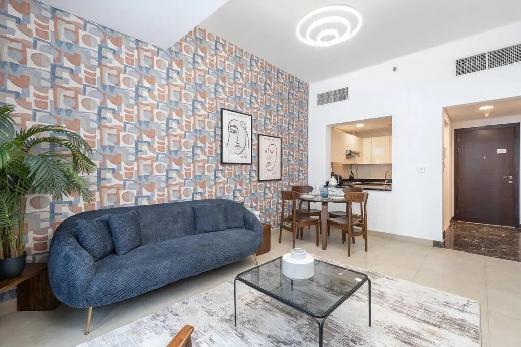 Image of Colorful Geometric Apartment in Dubai Marina