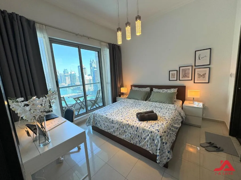 Image of Lovely Dubai Marina View 1BR Apartment in Bay Central Tower