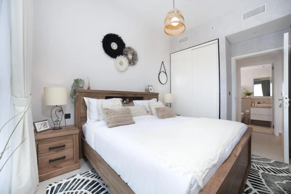Image 1 of Modern Boho 1br Sleeps4, Balcony,Pool,Gym,DXBHills