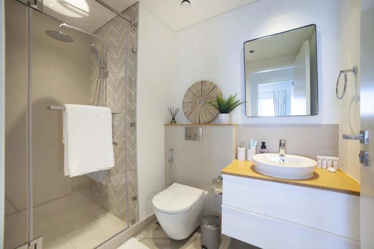 Image 2 of Modern Boho 1br Sleeps4, Balcony,Pool,Gym,DXBHills