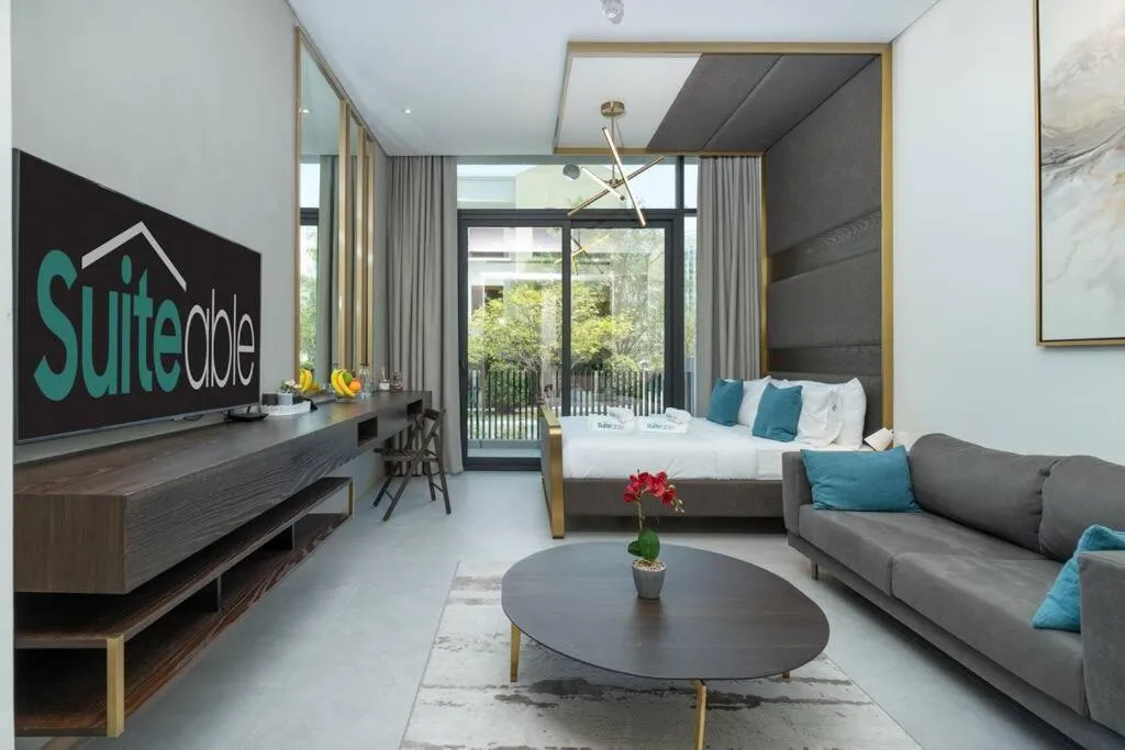 Image of Modern studio w spacious terrace in JVC -Suiteable
