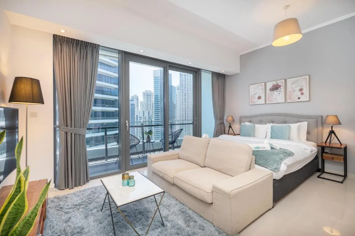 Image of Prime Stylish Studio with Marina Views