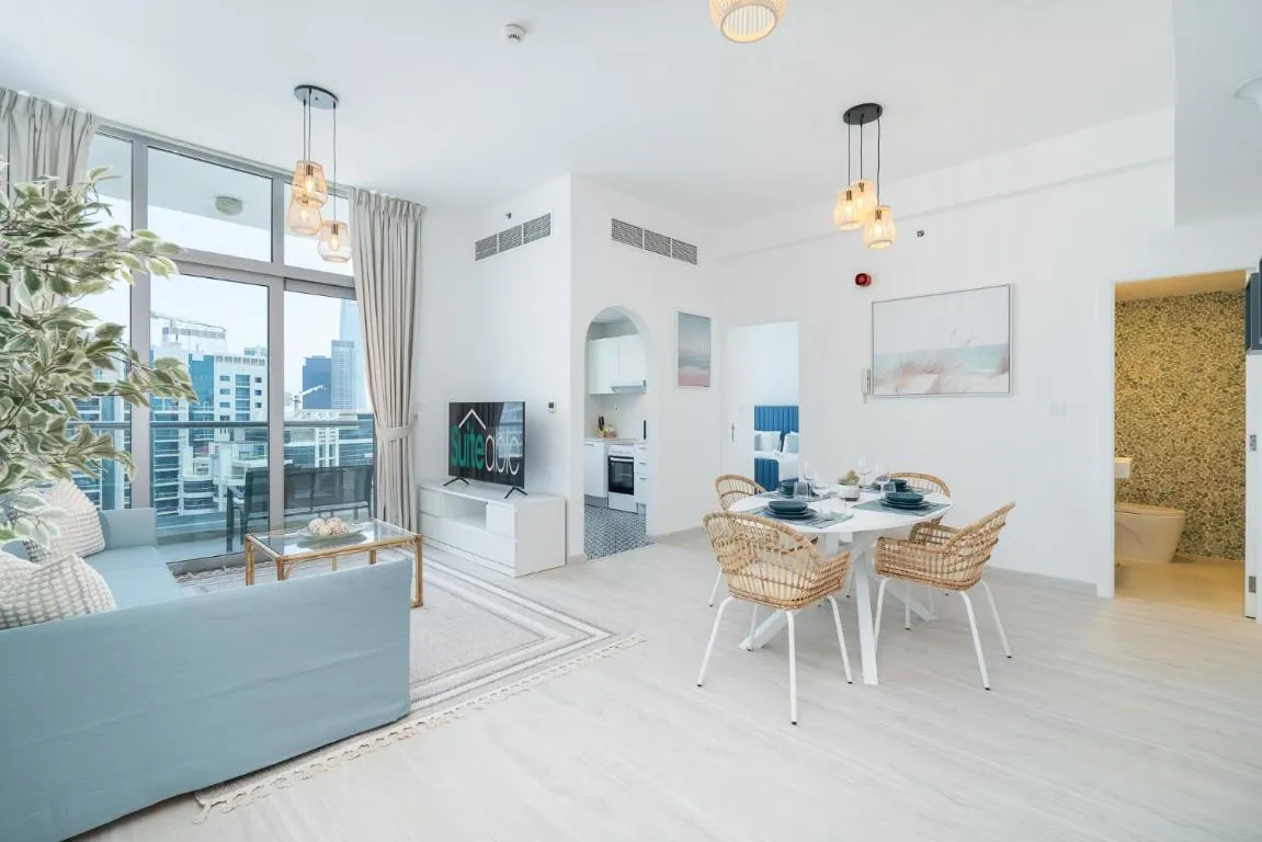 Image of Seaside serenity Stylish Marine-Themed Apartment