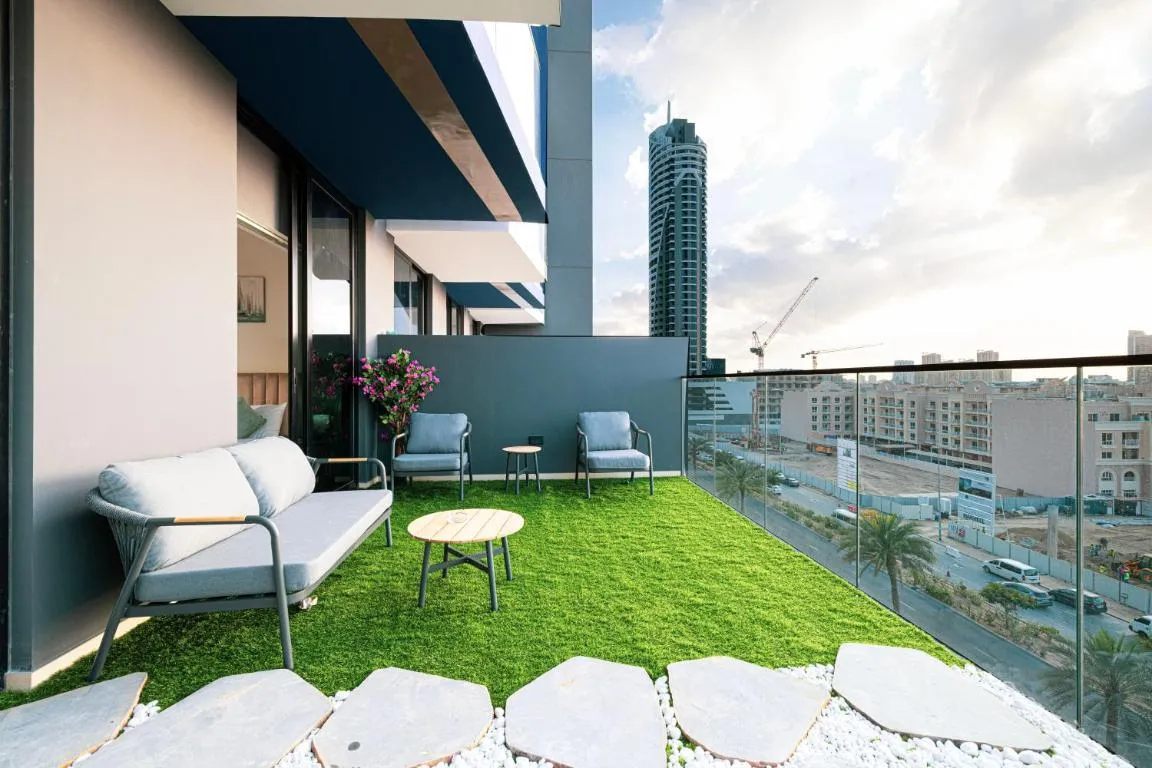 Image of Spacious Balcony, 1BR, Pool, Full Kitchen at JVC