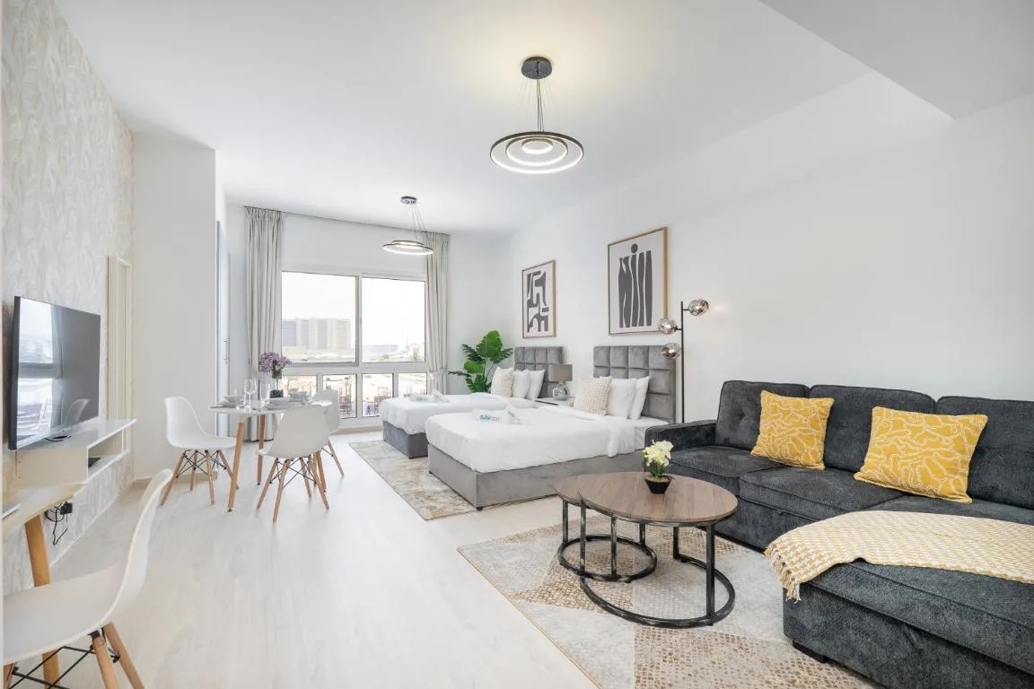 Image of Spacious Serene Studio Retreat in JVC by Suiteable